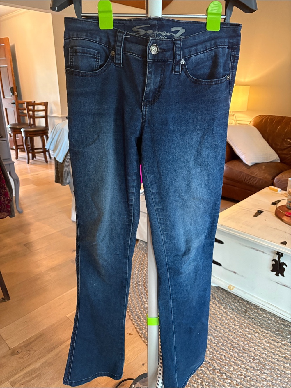 Seven7 Dark Blue Flare Jeans